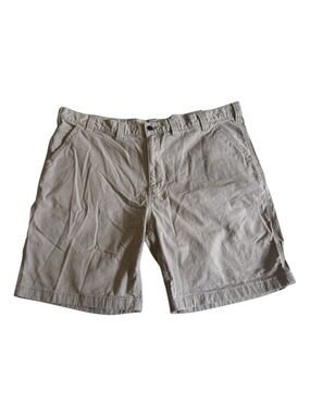 Carhartt Rugged Flex Relaxed Fit Canvas Work Short Tan Men’s Sz 46 FLAW